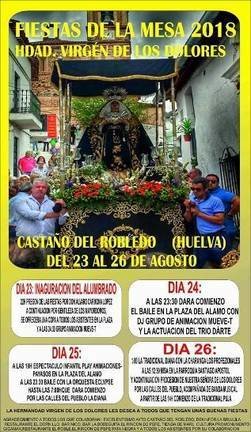 Fiestas patronales en honor a Nuestra Señora de los Dolores (La Mesa) 2018 Castaño del Robledo